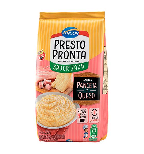 Presto Pronta PANCETA Y QUESO 250 G